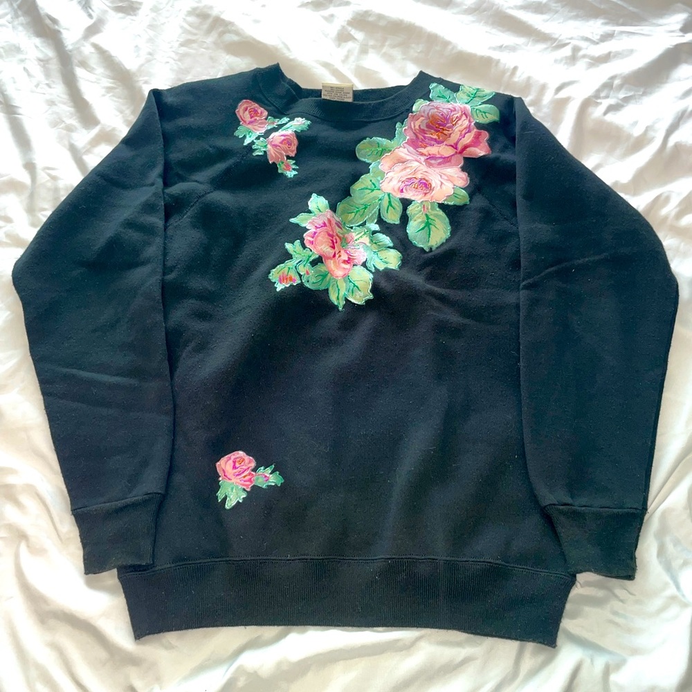 Vintage 80’s Hanes Floral Crewneck